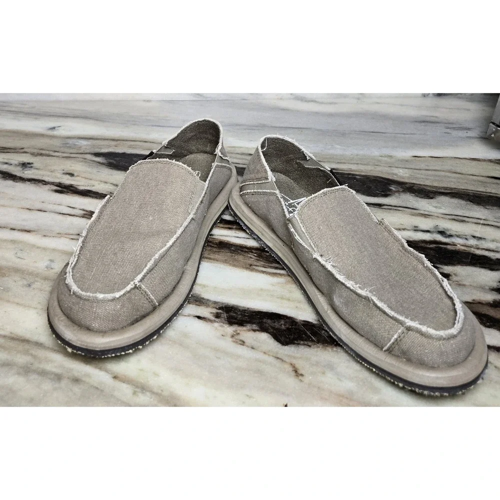 Blue‎ Fin BAJA Mens Sz 8 Boat Slip On Shoes Brown 335300 Comfort Mem Foam